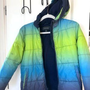 S Rothschild & CO Big Boys Hooded Ombré Bubble Puffer Jacket